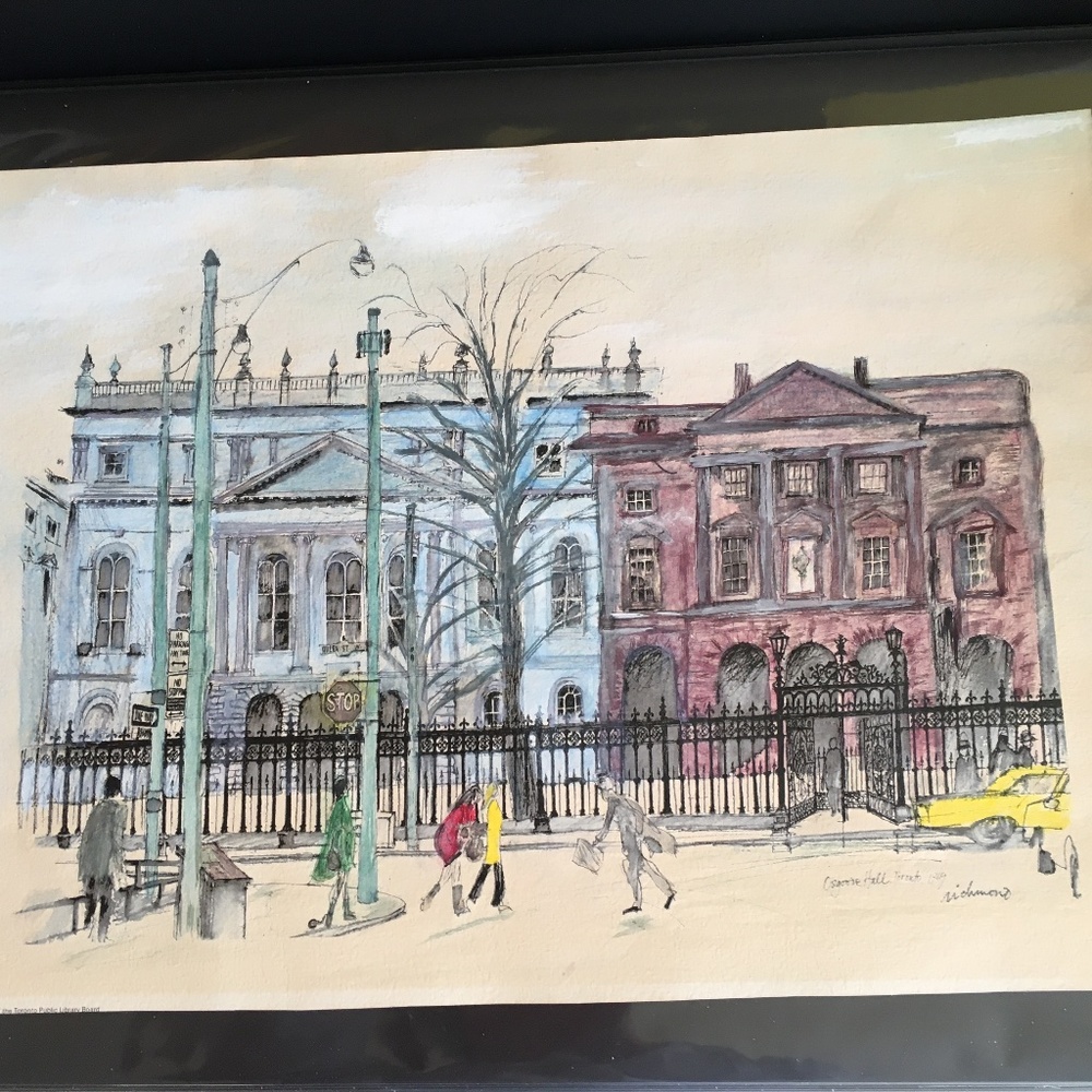 Three (3) Original Vintage Pen / Ink and Watercolour Paintings